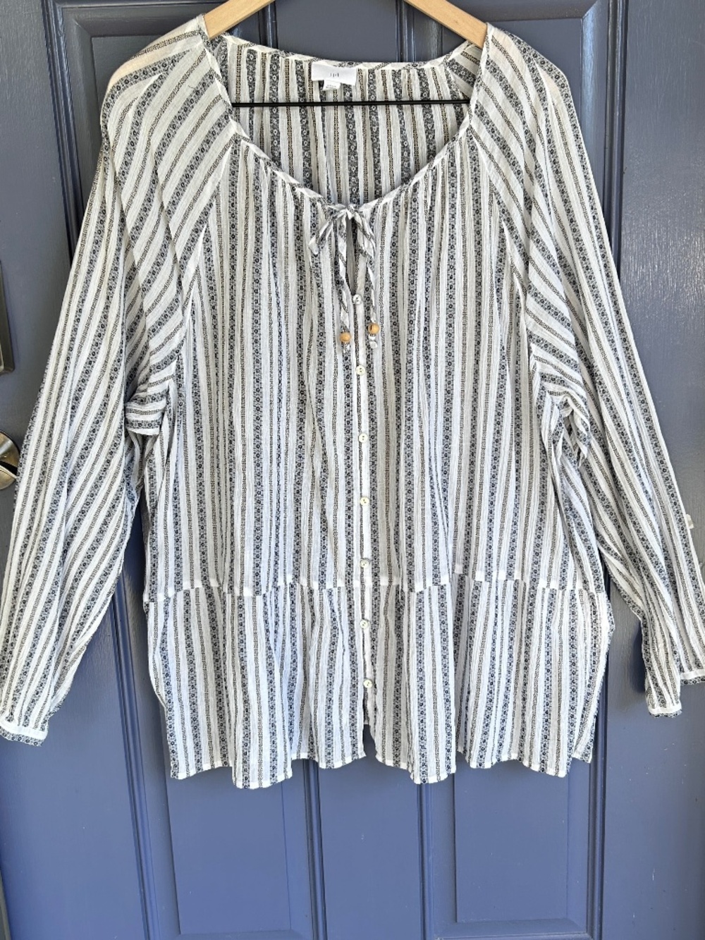 J Jill Black & White Tunic, 3X